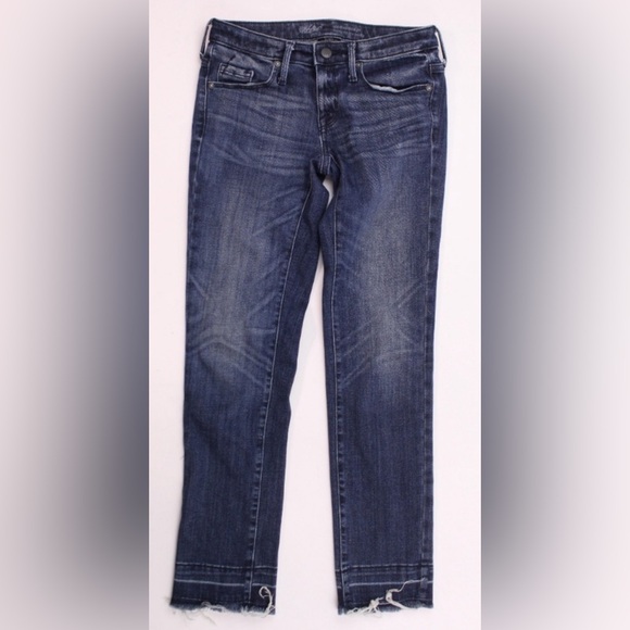 MOSSIMO DENIM MID RISE STRAIGHT LEG JEANS SIZE 0 regular, 25 waist - Picture 2 of 4